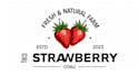 design realistic strawberry fruit logo