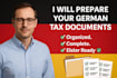 help you prepare missing documents for your german tax filing