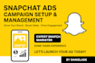 create an approved snapchat ad campaign to promote your business