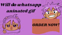 do whatsapp animated gif logo design