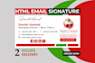 create HTML email signature, clickable HTML email signature