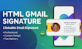design a professional clickable HTML gmail signature