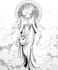 create a hand drawn fantasy illustration in line art style