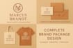 create a full brand identity and visual branding kit