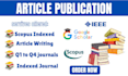 write edit format support journal submission for scopus google scholar indexed