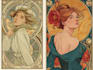 create illustrations in art nouveau style