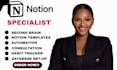 be your notion virtual assistant notion expert notion custom template expert