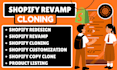 clone, revamp, design, redesign shopify store or shopify website
