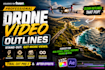 real estate drone video editing with motion graphics