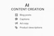 create ai powered content, blogs, captions and canva designs