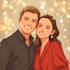draw couple, family portrait for christmas gift