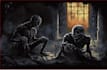 create dark art, metal, gothic illustration