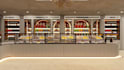 setup 3d cgi bakery shop interior,dessert lounge design,storefront render,layout