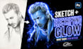 draw hand drawn character sketch with epic neon glow effect