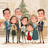 draw christmas cartoon caricature