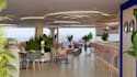 remodel 3d mediterranean restaurant,bar,lounge interior, commercial space render
