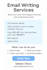 write newsletters, follow ups and email campaigns
