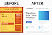 website errors, bugs and improve design