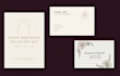 design elegant event itinerary, birthday invitation, and wedding statione