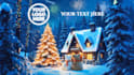 create a cozy christmas village greeting video