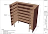 create pantry plan footing drawing and 3d layout remodel