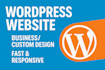 build wordpress website, custom wordpress website, business website development