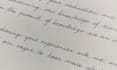 handwrite letters in a natural handwriting style