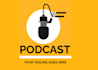 do modern podcast logo design