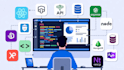 develop professional fullstack web development using react , next and node