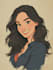 beautiful portrait in disney cartoon