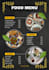 design a modern restaurant menu