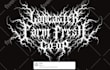 create gothic, black metal, death metal font logo