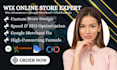 do wix online store,ecommerce development,fix suspension,google merchant,funnels