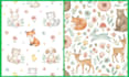 cute watercolor seamless patterns for kids fabric