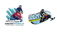 make unique vector snowmobile racing logo design