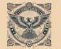 create unique bird falcon security logo