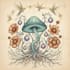 draw an unique botanical illustration