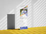 design modern roll up banners, standees and display signage