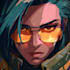 illustrate you as a cyberpunk style character