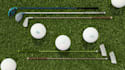 render golf ball, model golf showroom, sport center facility, ceiling layout