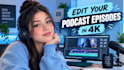 edit your podcast episodes in full HD quality with reels