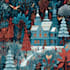 create a beautiful illustrated christmas card