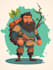 do a 2d character design and concept art for your game