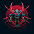 make unique fantasy cyberpunk horror logo