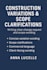 construction variations and scope clarifications