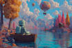 create illustrations in surreal style