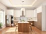 do kitchen interior design and render of kitchen design