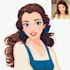 made a unique disney style portrait