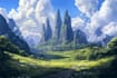 design fantasy background and landscape