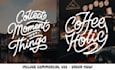 create vintage hand drawn monoline lettering and typography